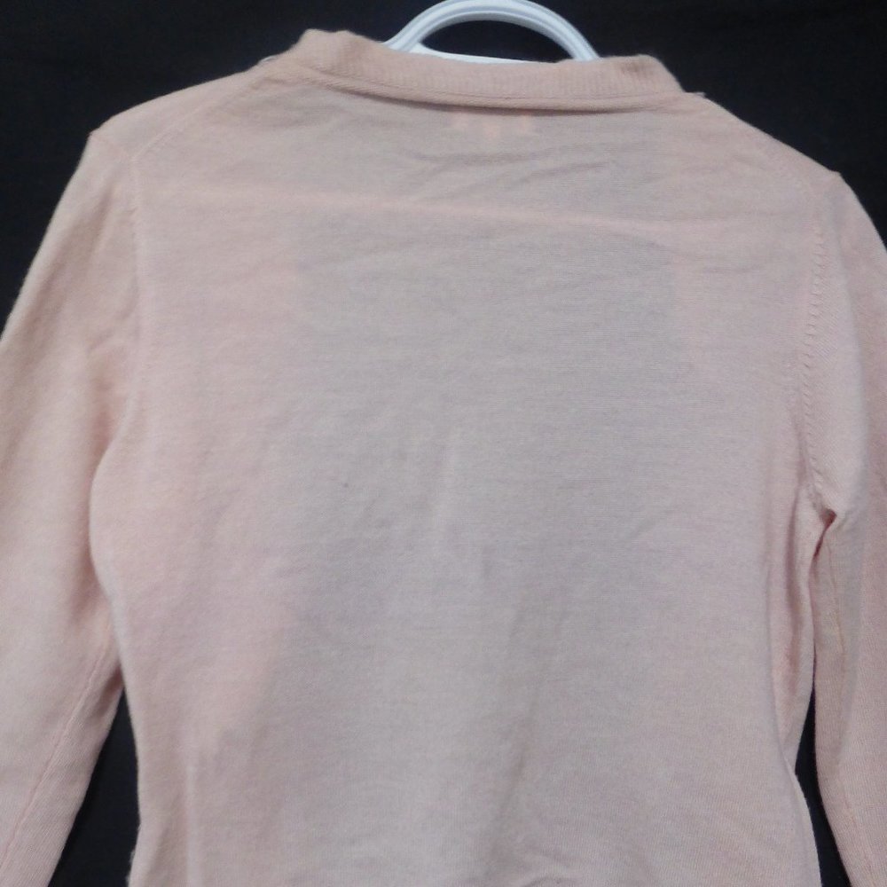 Women's Pink Ruffled Cardigan - Picture 8 of 9